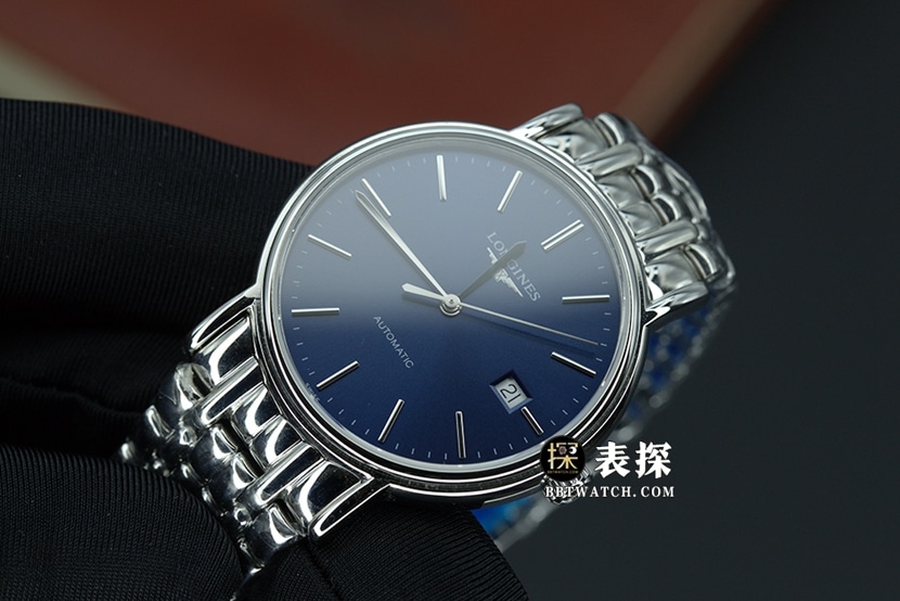 KY factory Longines magnificent top-tier watch men's blue dialsteel bracelet picture and price front live photo