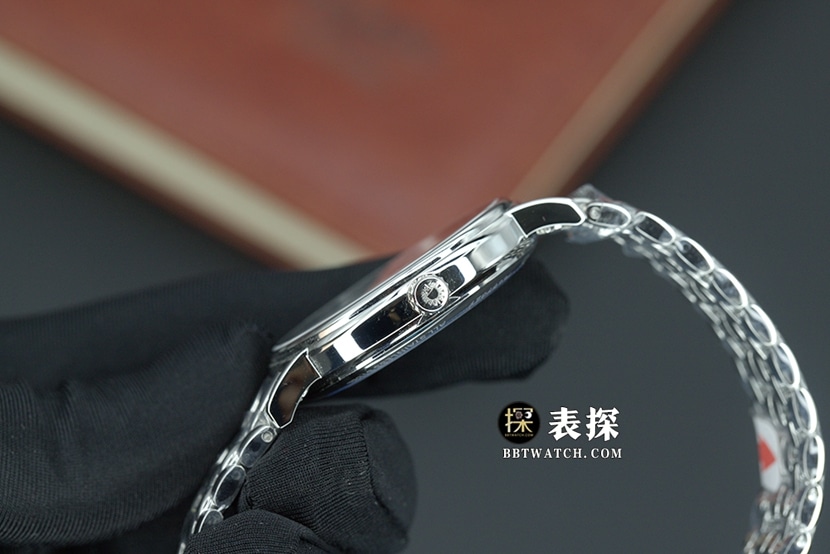 KY factory Longines magnificent top-tier watch men's blue dialsteel bracelet picture and price side live photo