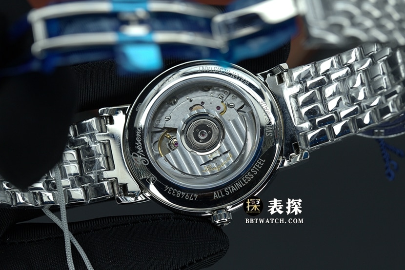 KY factory Longines magnificent top-tier watch men's blue dialsteel bracelet model pictures and prices caseback live photo