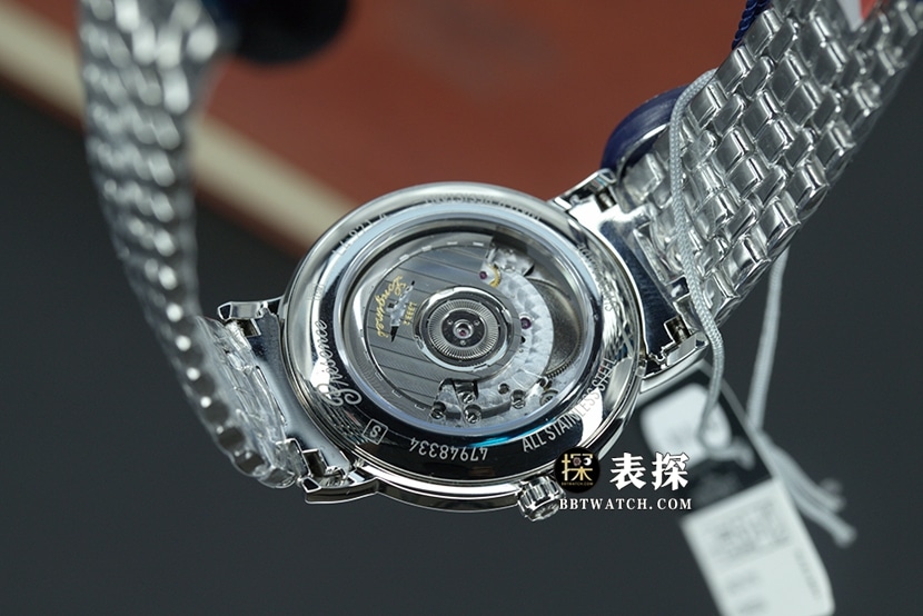 KY factory Longines magnificent top-tier watch men's blue dialsteel bracelet model pictures and prices caseback live photo