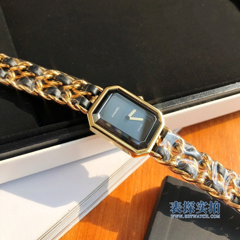 top-tiersuper clonec factory Chanel ladies black dialquartz watch front