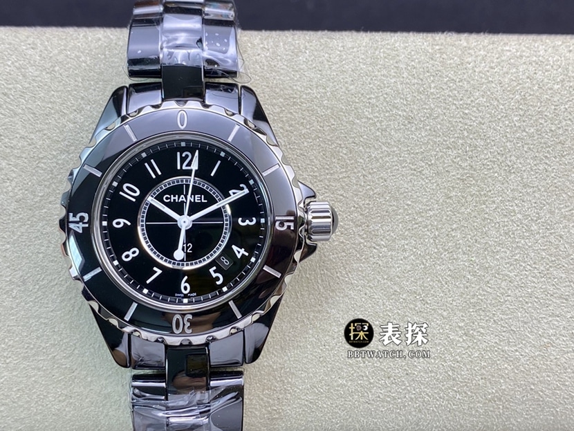 XF factory Chanel ladies J12super watch black dialsteel bracelet model pictures and prices front live photo