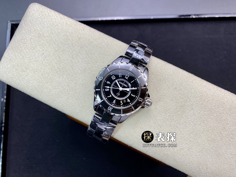 XF factory Chanel ladies J12super watch black dialsteel bracelet model pictures and prices front live photo