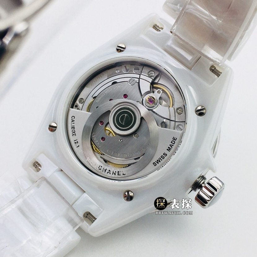 BV factory Chanel ladies J121:1top-tier watch white dialsteel bracelet model pictures and prices caseback live photo