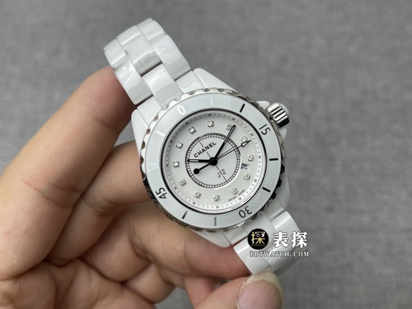 KOR factory Chanel ladies J12top-tier 1:1high-quality watch white dialsteel bracelet model pictures and prices front live photo