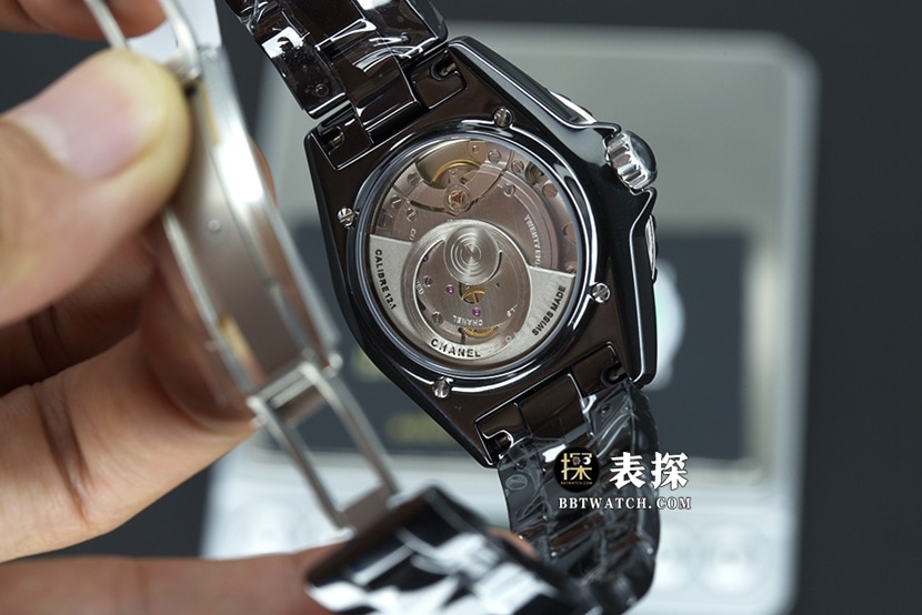 EAST factory ChanelJ12top-tier 1:1high-quality watch ladies black dialsteel bracelet model pictures and prices caseback live photo