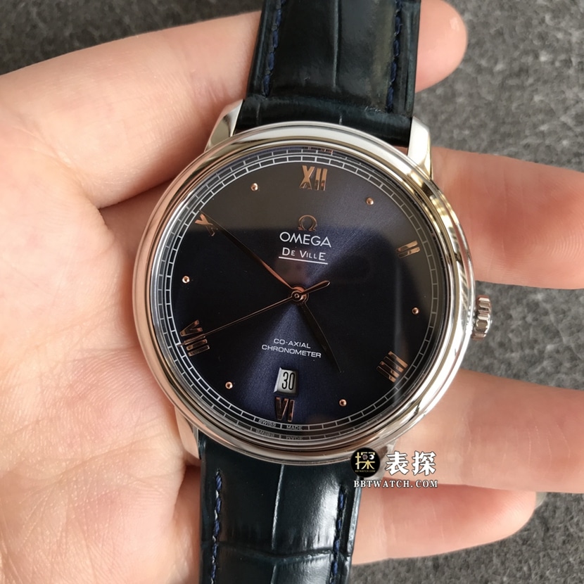 Omega Diefei top-tier watch men's dark blue dialleather strap model pictures and prices front live photo