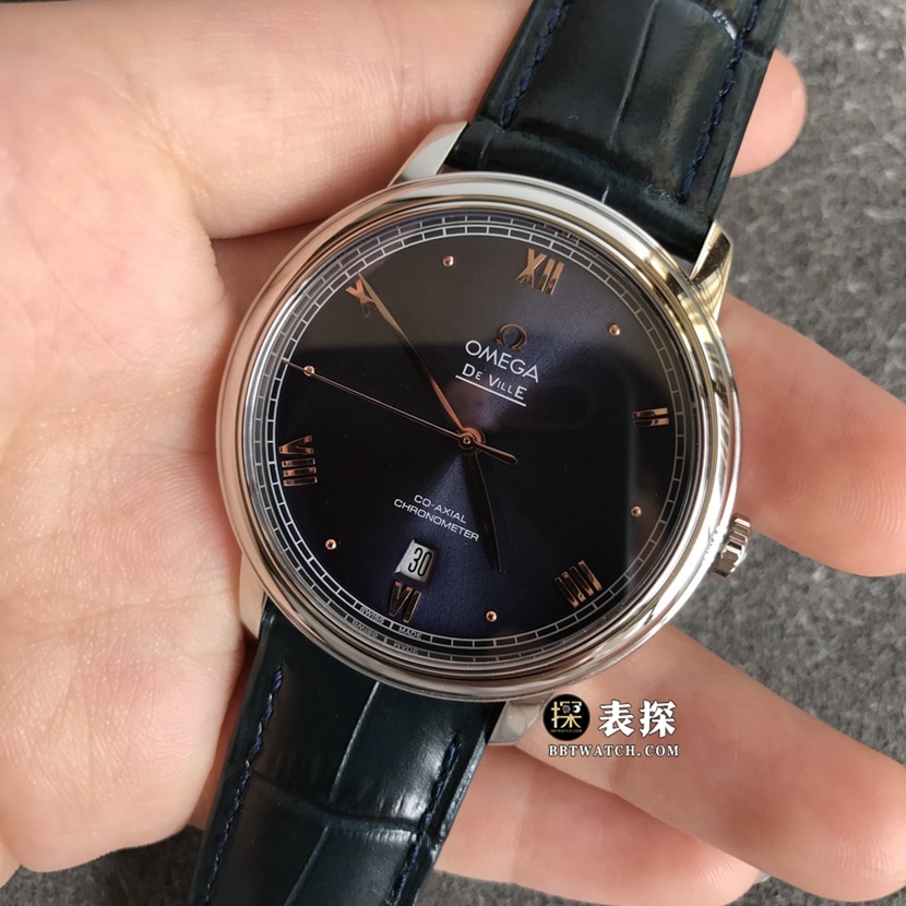 Omega Diefei top-tier watch men's dark blue dialleather strap model pictures and prices front live photo