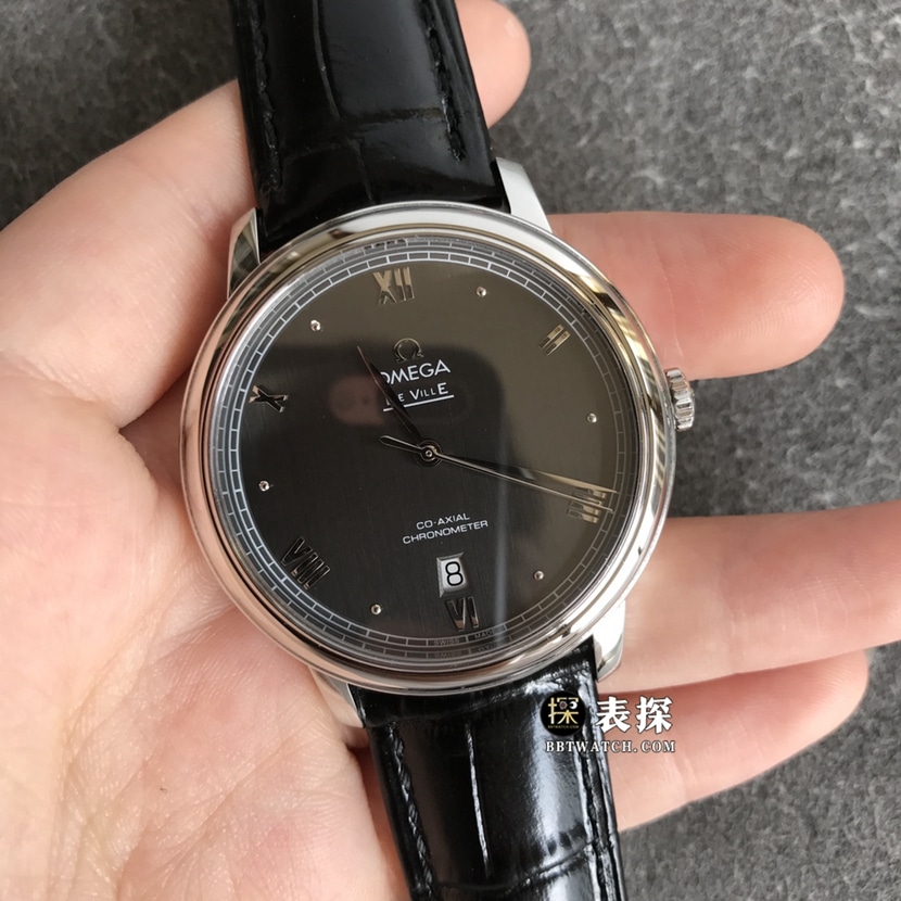 Omega Diefei top-tier 1:1high-quality watch men's black dialleather strap model pictures and prices front live photo