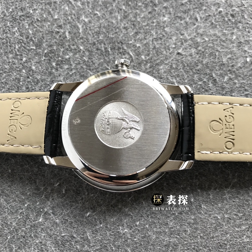 Omega Diefei top-tier high-quality watch men's black dialleather strap model pictures and prices caseback live photo