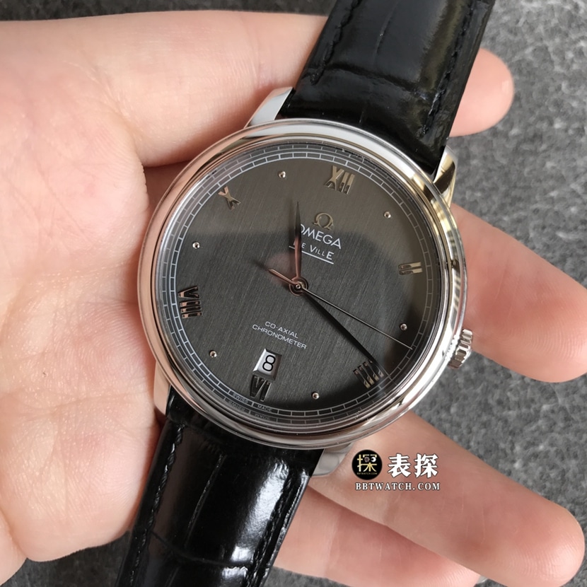 Omega Diefei top-tier 1:1high-quality watch men's black dialleather strap model pictures and prices front live photo