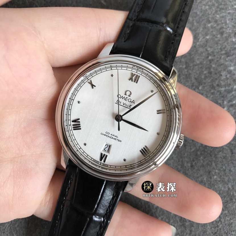 Omega Diefei top-tier 1:1super watch men's white dialleather strap model pictures and prices front live photo