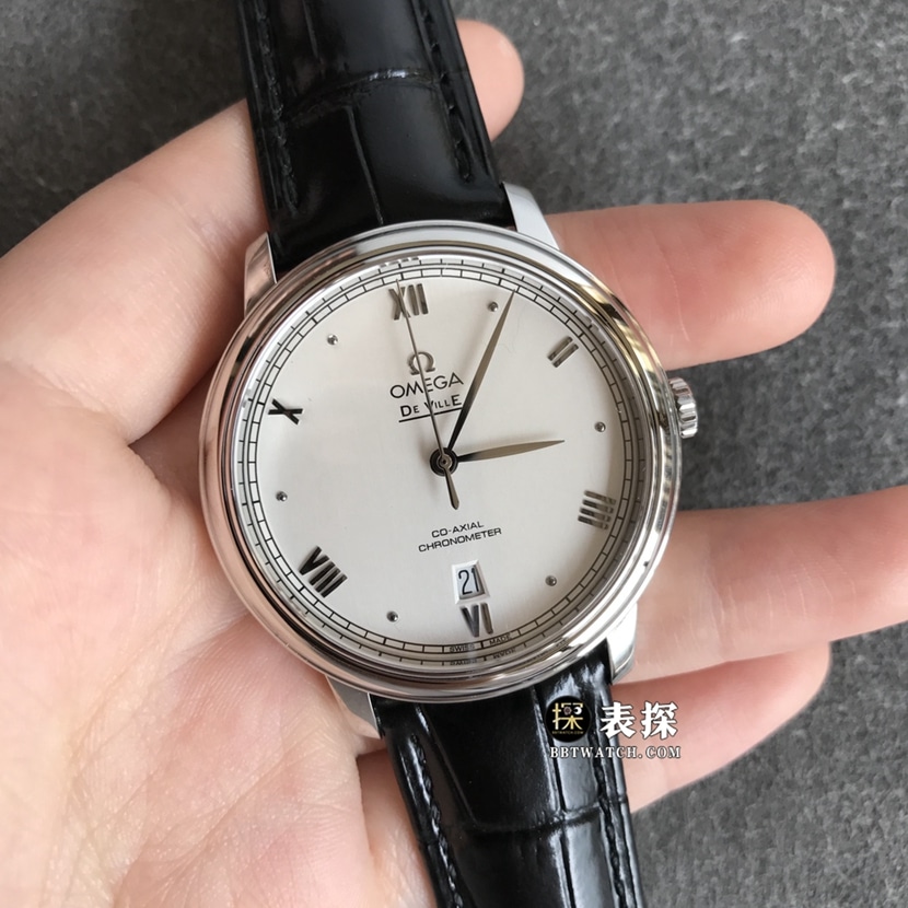 Omega Diefei top-tier 1:1super watch men's white dialleather strap model pictures and prices front live photo