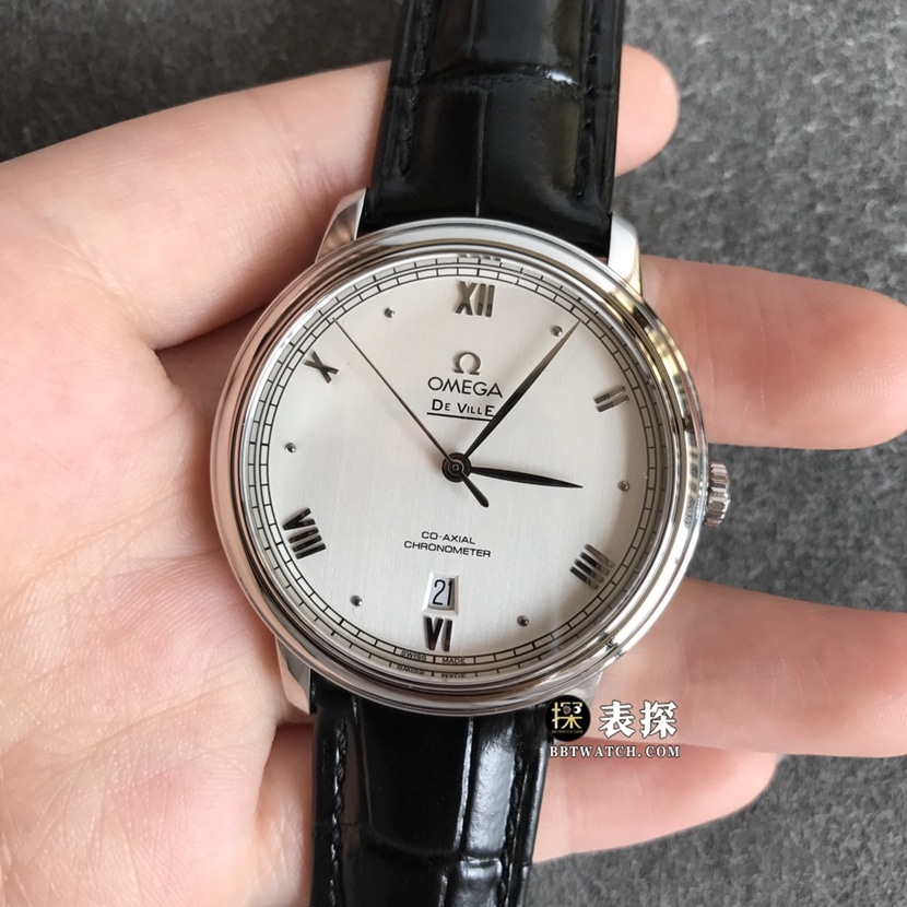 Omega Diefei top-tier 1:1super watch men's white dialleather strap model pictures and prices front live photo