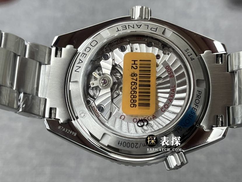 VS FactoryOmegaSeamastertop-tier 1:1high-quality watch men's black dialsteel bracelet picture and price caseback live photo