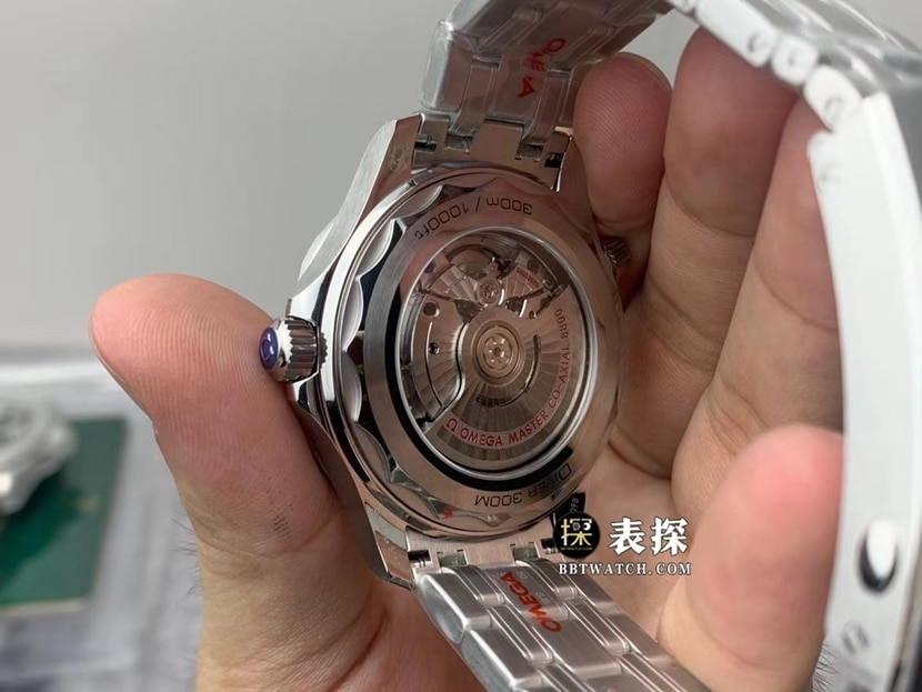 OR factory OmegaSeamaster1:1super watch men's white dialsteel bracelet model pictures and prices caseback live photo