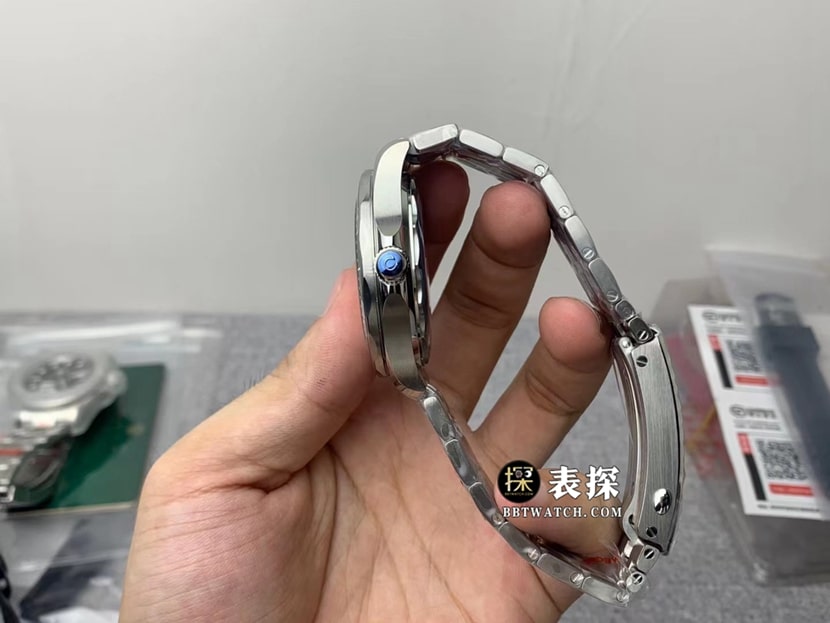 OR factory OmegaSeamaster1:1super watch men's white dialsteel bracelet picture and price side live photo