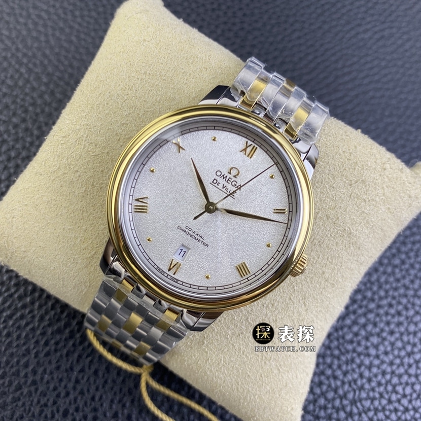 KY factory Omega De Ville watch men's silver dialsteel bracelet model pictures and prices front live photo
