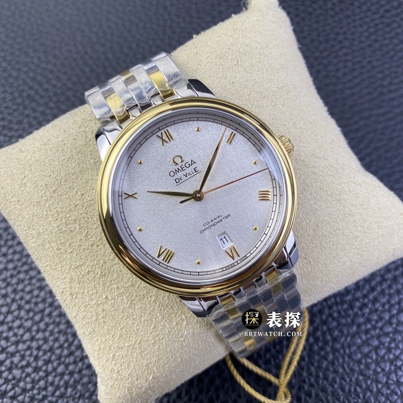 KY factory Omega De Ville watch men's silver dialsteel bracelet model pictures and prices front live photo