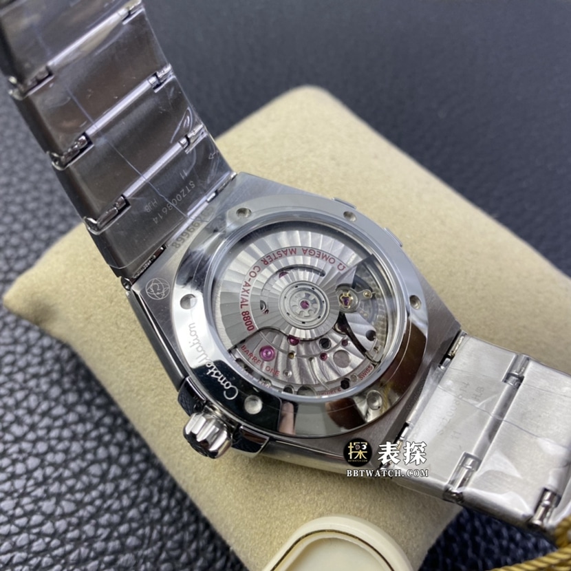 Omega Constellation watch men's silver dialsteel bracelet pictures and prices caseback live photo