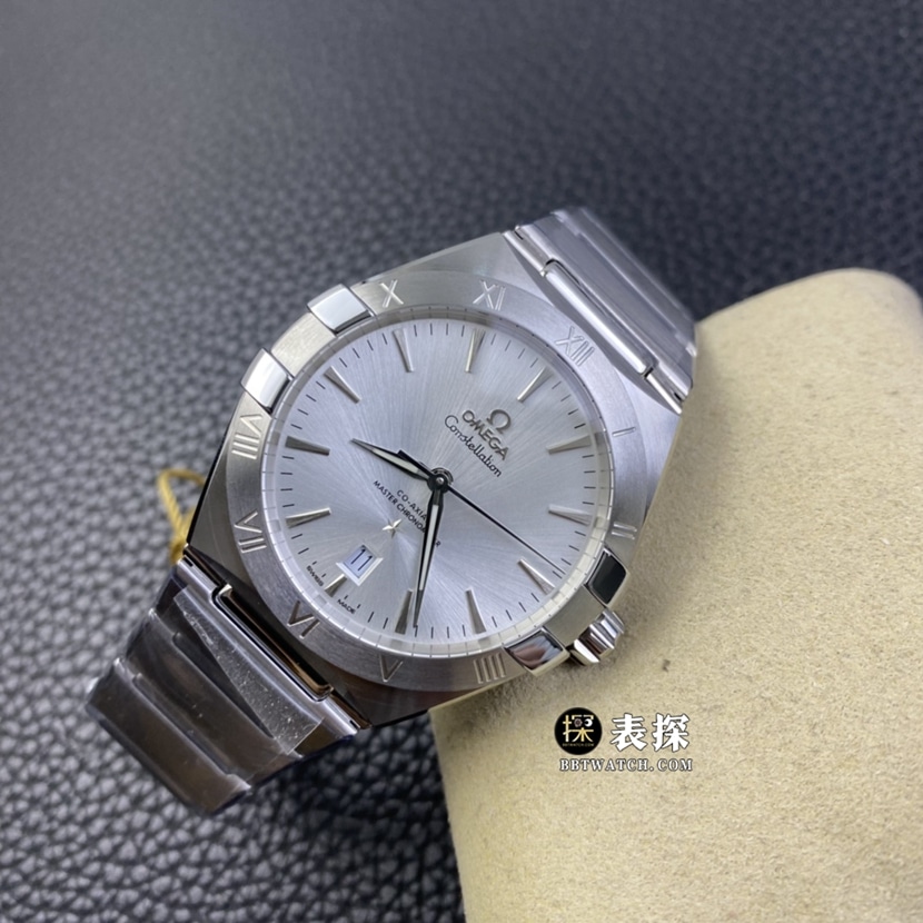 Omega Constellation watch men's silver dialsteel bracelet pictures and prices front live photo