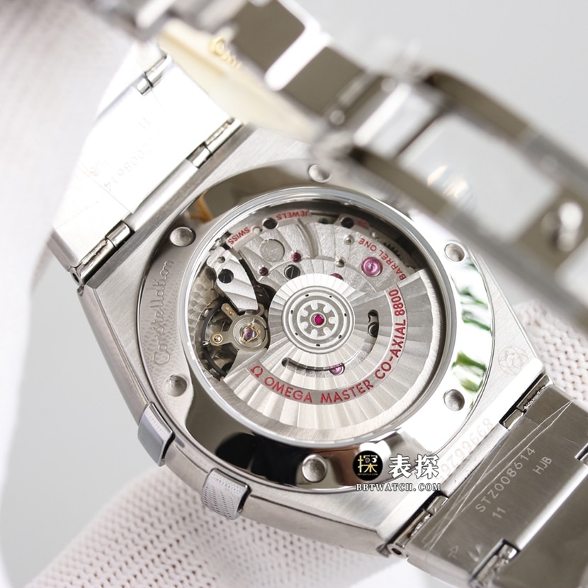 Omega Constellation 131.10.39.20.02.001super watch men's silver dialsteel bracelet picture and price caseback live photo