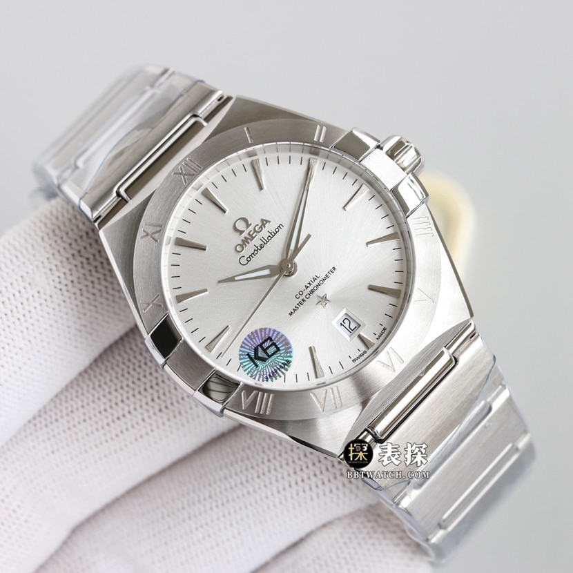 Omega constellation 131.10.39.20.02.001super watch men's silver dialsteel bracelet picture and price front live photo