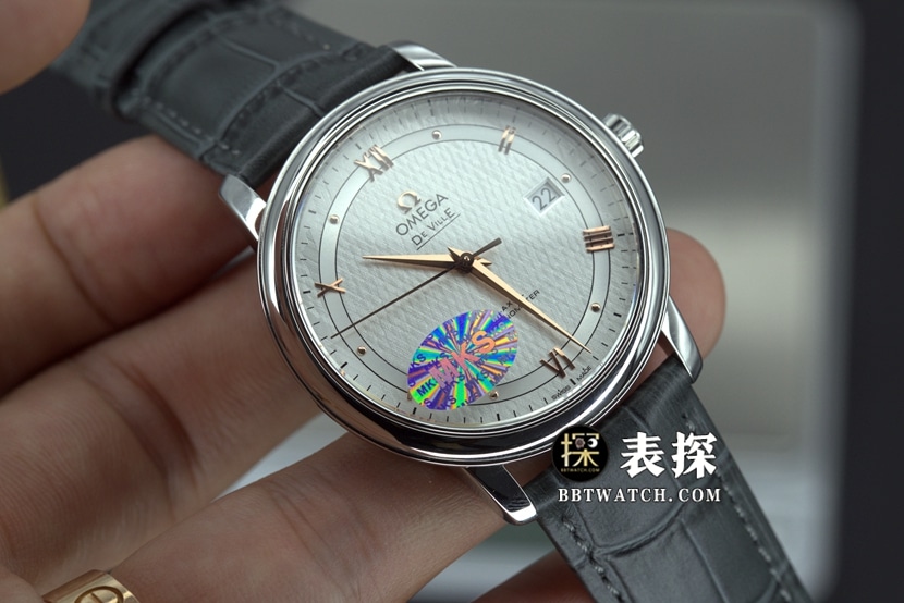 MKS FactoryOmega Diefei top-tier watch white dial gold needle leather strap model pictures and prices front live photo