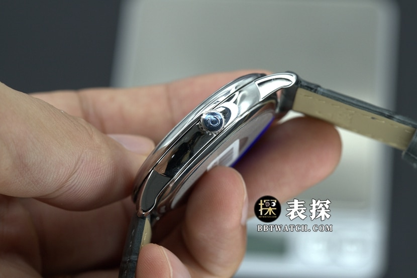 MKS FactoryOmega Diefei top-tier watch white dial gold needle leather strap model pictures and prices side live photo