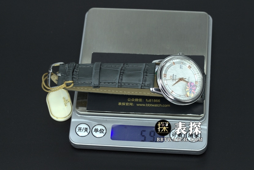 MKS FactoryOmega Die Fei top-tier watch white dial gold needle leather strap model pictures and price weight live photos