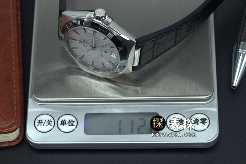 SBF factory Omega Constellation watch men's gray plate leather strap model pictures and price weight live photos
