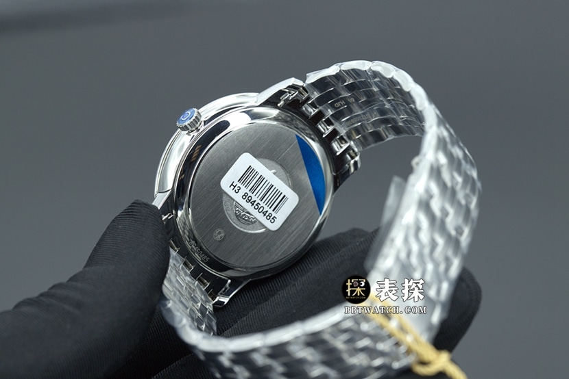 MKS FactoryOmega Diefei top-tier watch men's gray plate steel bracelet model pictures and prices caseback live photo