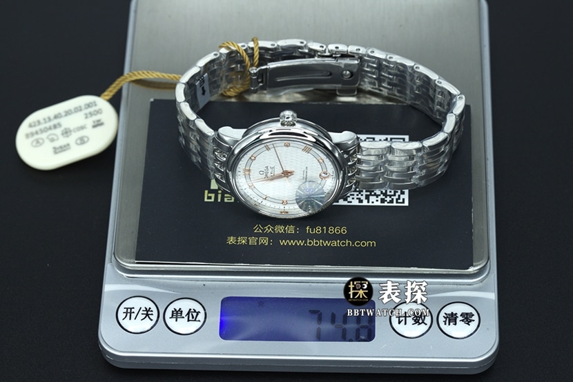 MKS FactoryOmega Die Fei watch women's white dial gold needle steel bracelet model pictures and price weight live photos