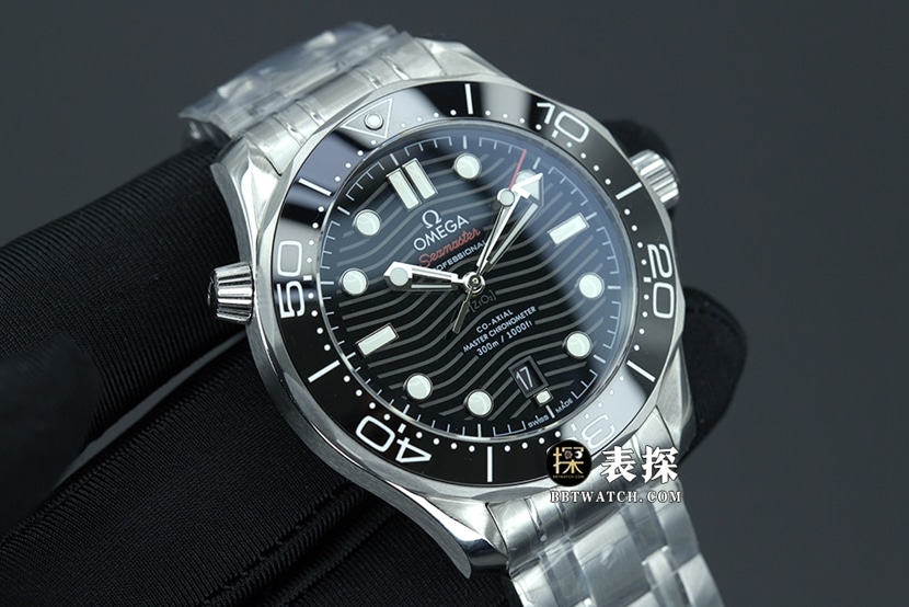 VS FactoryOmegaSeamaster 300m watch men's black dialsteel bracelet picture and price front live photo