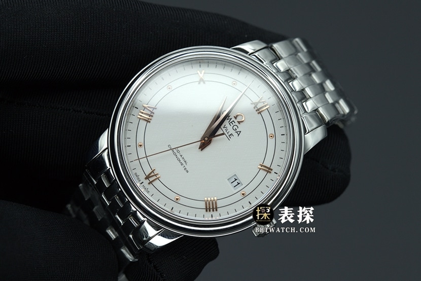 MKS FactoryOmega Diefei watch men's white dial gold needle steel bracelet model pictures and prices front live photo