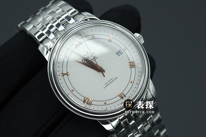 MKS FactoryOmega Diefei watch men's white dial gold needle steel bracelet model pictures and prices front live photo