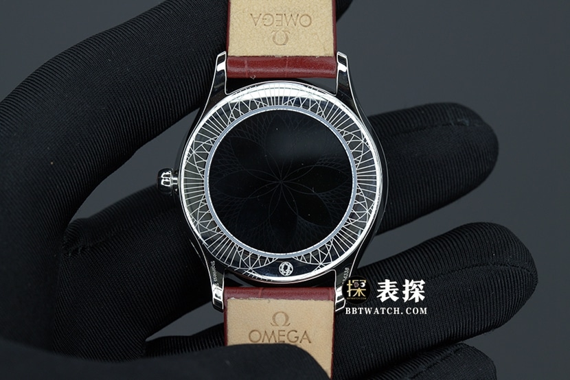 Omega Diefei top-tier high-quality watch women's red dial bracelet model pictures and prices caseback live photo
