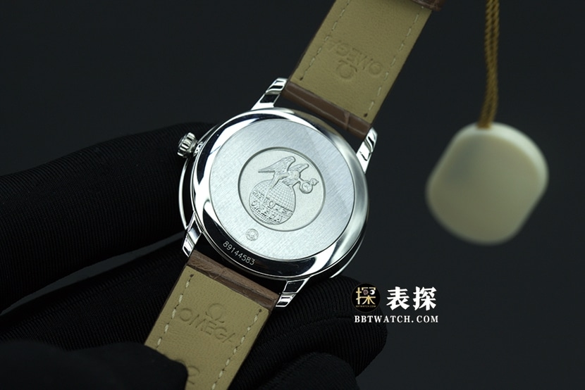 UVS FactoryOmega De Ville 424.10.33.20.52.001top-tier 1:1high-quality watch ladies white dialleather strap model pictures and price caseback live photo