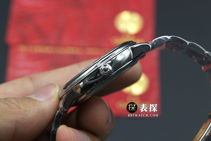 Omega Diefei watch men's black dialsteel bracelet picture and price side live photo
