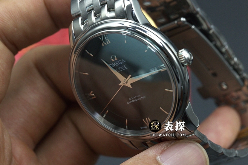 Omega Diefei watch men's black dialsteel bracelet picture and price front live photo