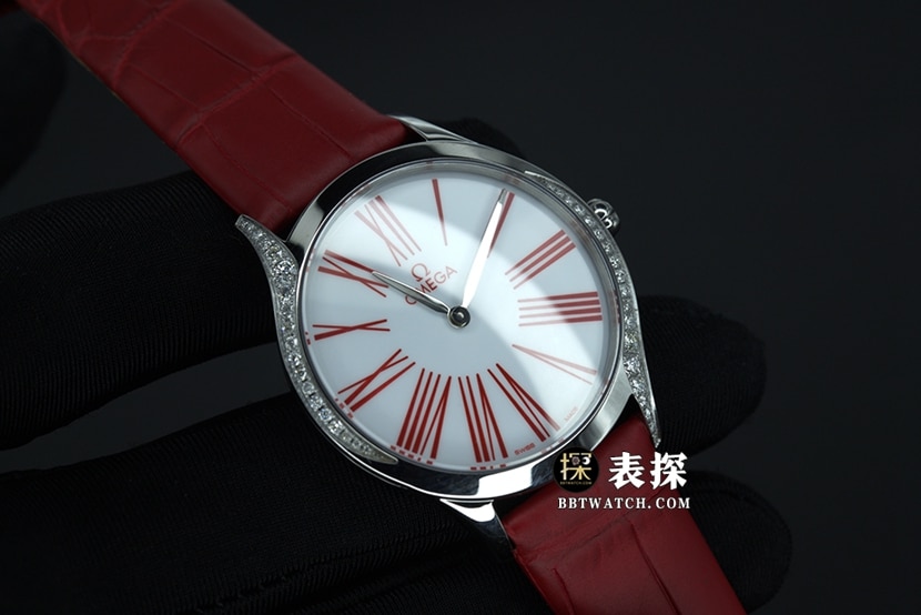 Omega Diefei top-tier watch women's white dialleather strap model pictures and prices front live photo