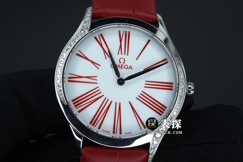 Omega Diefei top-tier watch women's white dialleather strap model pictures and prices front live photo