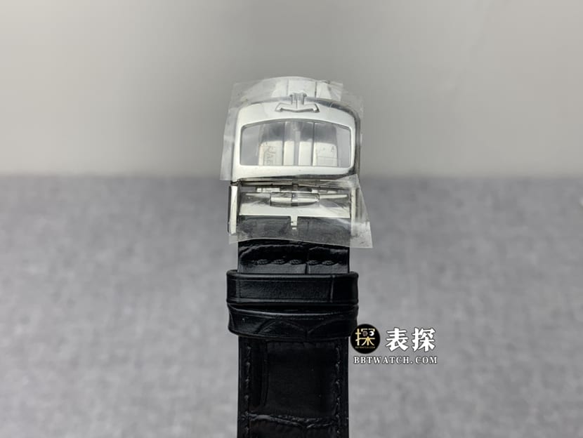 V9 Factory Jaeger-LeCoultre Master Ultra Thin Watch Men's Black Dial Moon Phase Leather Strap Photos and Price Deployment Clasp Real Shot Pictures