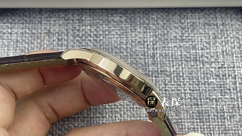 Jaeger-LeCoultre1:1top-tier watch men's eggshell yellow plate leather strap model pictures and prices side live photo