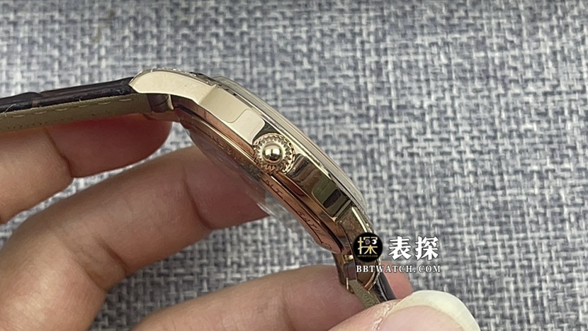 Jaeger-LeCoultre1:1top-tier watch men's eggshell yellow plate leather strap model pictures and prices side live photo