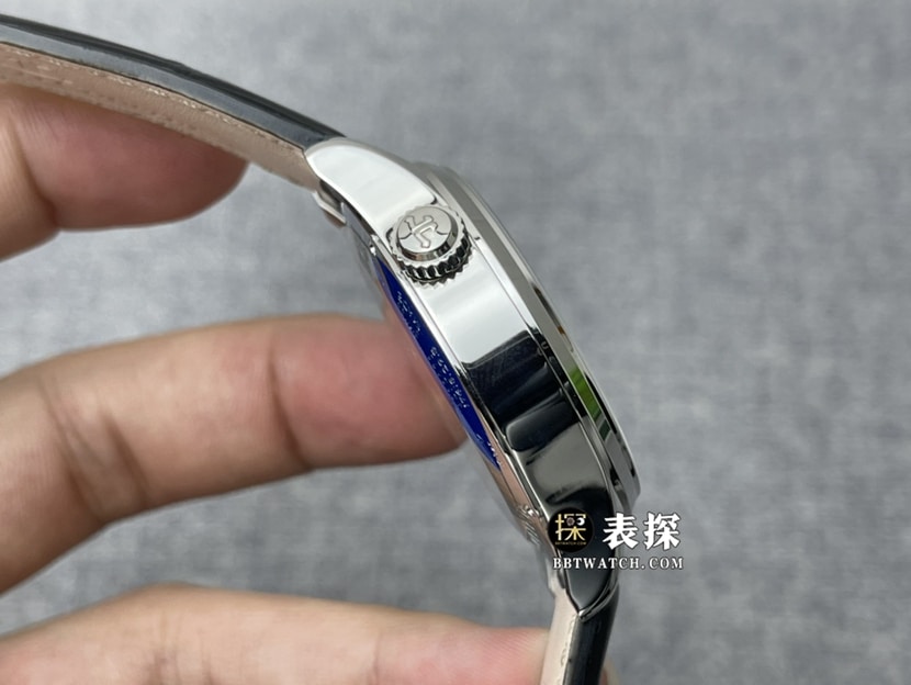 ZF factory Jaeger-LeCoultre Master 1428421 super A watches men's silver plate dual time zone strap models pictures and price side real picture