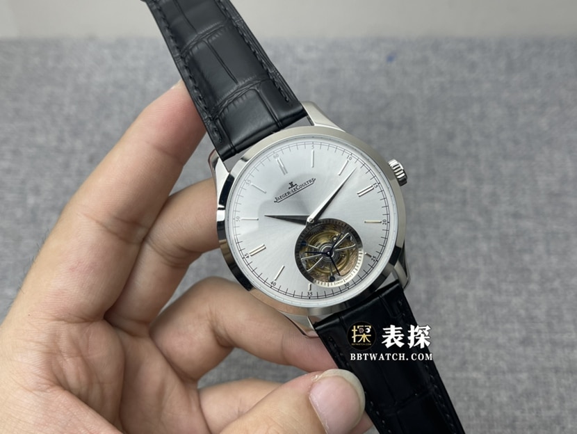 Jaeger-LeCoultre Master Top collectible watches Men's Silver Plate Tourbillon strap models Pictures and Prices Front Actual Photos