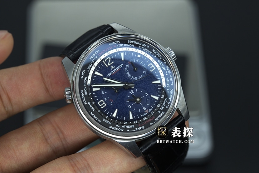 ZF FactoryJaeger-LeCoultre Beichen 904847Jtop-tier 1:1high-quality watch men's geographer world time leather strap model pictures and prices front live photo
