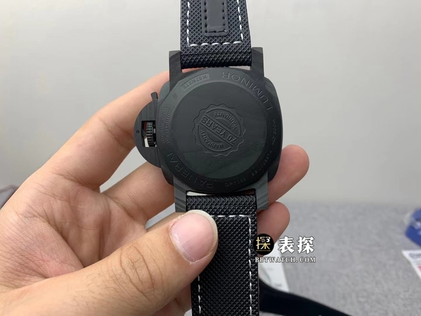 Panerai Lumino PAM01118top-tier 1:1super watch men's black dialleather strap picture and price caseback live photo