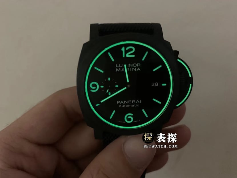 Panerai Lumino PAM01118top-tier 1:1super watch men's black dialleather strap picture and price lumelive photos